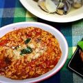 まりω's cooksnap of when they made 残りご飯で簡単ランチ☆トマトリゾット☆.