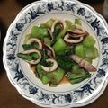 nunuko38's cooksnap of when they made イカとちんげん菜のオイスター炒め☆.