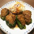 rui_and3's cooksnap of when they made ピーマンの肉詰め☆照り焼きハンバーグ風.