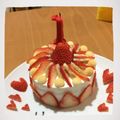 cheriem's cooksnap of when they made 1歳のバースデーケーキ.
