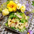 makichihua's cooksnap of when they made れんこんと三つ葉の柚子胡椒サラダ.