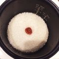 Lir＊'s cooksnap of when they made 弁当♪腐らず御飯、梅干し入れて炊いたから.