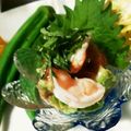 cocoりえ's cooksnap of when they made 店舗マル秘レシピ！海老アボカドの梅肉和え.