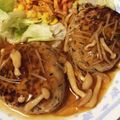 よかてん's cooksnap of when they made きのこの和風あんかけハンバーグ.