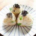 kaokaofood's cooksnap of when they made ☆ちりめん山椒 枝豆おにぎり.