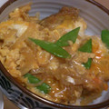 みーき☆23's cooksnap of when they made 残ったメンチは卵とじ♪(o^∀^o).