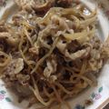 クックZ8J4H4☆'s cooksnap of when they made 節約✨おつまみ✨牛＆白滝＆牛蒡✨甘辛煮.