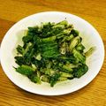 さくらぴんく☆'s cooksnap of when they made 茎レタスのおひたし.