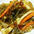 Mature1028's cooksnap of when they made 佃煮より簡単★茎ワカメキンピラ★.