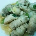 もってぃ。's cooksnap of when they made 白ネギと豚肉のコロコロ焼き♪.