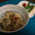 なかじらぶりー's cooksnap of when they made 蕨と鮭のおこわ土鍋で♪.