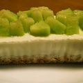 こももさん's cooksnap of when they made 赤肉メロンのフローズンヨーグルトケーキ♪.