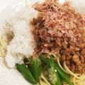 ちょき☆'s cooksnap of when they made シーチキンとオクラの冷製納豆パスタ.
