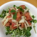 食いしん坊ゆー☆'s cooksnap of when they made トマトと豆苗のシャキシャキサラダ.