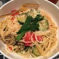 NancyHO's cooksnap of when they made 夏野菜パスタ.