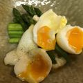 のんの♪♪'s cooksnap of when they made アスパラガスと半熟卵の温サラダ.