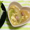 うーみそ's cooksnap of when they made ふんわり卵とキャベツのコンソメスープ♪.