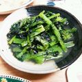 豆乳pudding's cooksnap of when they made しっとり海苔の小松菜ナムル.