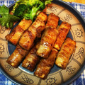 ぴんくみんと's cooksnap of when they made 節約がっつり飯☆厚揚げの豚肉巻き☆.