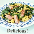 ＨＡＬ．Ｍ's cooksnap of when they made ホウレン草とベーコンのバター醤油炒め.