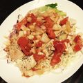 さばのよしこ's cooksnap of when they made さっぱり☆蒸し鶏のトマトドレッシングかけ.