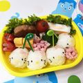 ☆あこくま☆'s cooksnap of when they made 簡単♡さくらんぼキティちゃん♪キャラ弁.