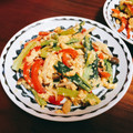 蝶香♪'s cooksnap of when they made 中華風✿オイマヨ卵とじ♡小松菜とパプリカ.
