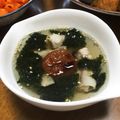 YUKIKI☆'s cooksnap of when they made 焼き梅干しと豚で！元気の出るスープ♪.