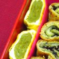 nosso's cooksnap of when they made ★お弁当の卵焼き★２色がきれい♪.