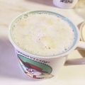 三七五's cooksnap of when they made ホッとバナナオレ♪.