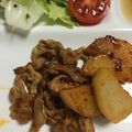 syrup127g's cooksnap of when they made 長いもと豚コマの香ばし醤油食べラー炒め.