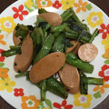 ピーヤたん's cooksnap of when they made ◆糖尿病◆小松菜と魚肉ソーセージ炒め.