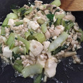 yuntako's cooksnap of when they made エリンギと豆腐とチンゲン菜の中華風炒め.