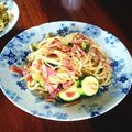 あっとと２'s cooksnap of when they made ズッキーニの時短さっぱりサラスパ.