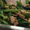 oyukihan's cooksnap of when they made 【時短】小松菜とツナの卵とじ！簡単お弁当.