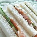 ★★★あんず★★★'s cooksnap of when they made スモークサーモンときゅうりのサンドイッチ.