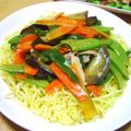 ゆうジュニア's cooksnap of when they made ピリ辛　☆ナスのあんかけ焼きそば☆.