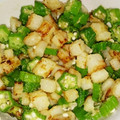 5月の小さな鈴's cooksnap of when they made 簡単！山芋とオクラの炒め物.