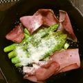 through111's cooksnap of when they made アスパラグリル*ベーコンパルミジャーノ添.