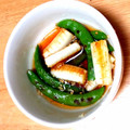imosa's cooksnap of when they made 長ネギとスナックエンドウの簡単お浸し.