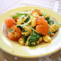 runa10's cooksnap of when they made 水菜トマト卵のオイスターソース炒め.