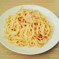チェルモ's cooksnap of when they made 濃厚ヤミツキ！明太子マヨチーズパスタ.