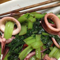 まゆまゆまゆねこ's cooksnap of when they made 簡単！小松菜とイカのピリ辛炒め♪.