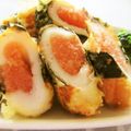 satorisu's cooksnap of when they made ちくわの辛子明太子詰めの天ぷら～♪.