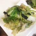 ちゃんえん's cooksnap of when they made レタス大量消費！激ウマ海苔レタス.