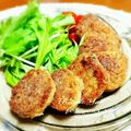 inyako's cooksnap of when they made 梅マヨバジルのヘルシー焼きナゲット♪.