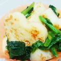 クックRGXJ2X☆'s cooksnap of when they made 蒲鉾とほうれん草の醤油炒め♪.