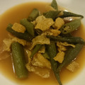 ☆baobab☆'s cooksnap of when they made 自然栽培 オクラと油揚げのあっさり煮.