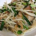 はらピーナッツ's cooksnap of when they made 豚ニラもやし炒め.
