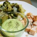 Munyako's cooksnap of when they made 鮭と野菜のオーブン焼き、アボカドソース.